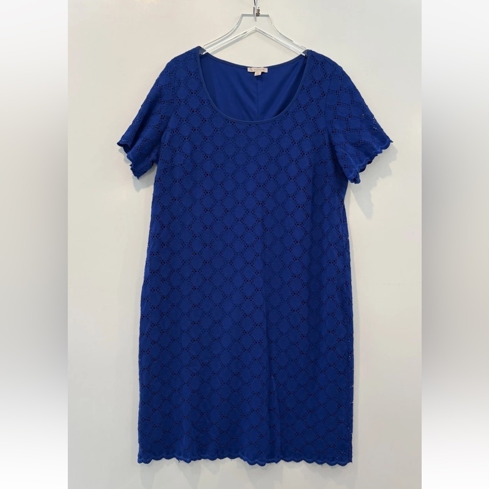 CB Established 1962 Royal Blue Lace Dress Womens Size 2X‎ (1127)